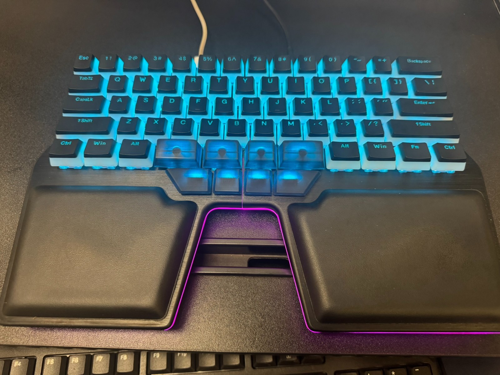 Black Dygma Raise Gen 1 Split Ergonomic Keyboard w/ Case and Tenting