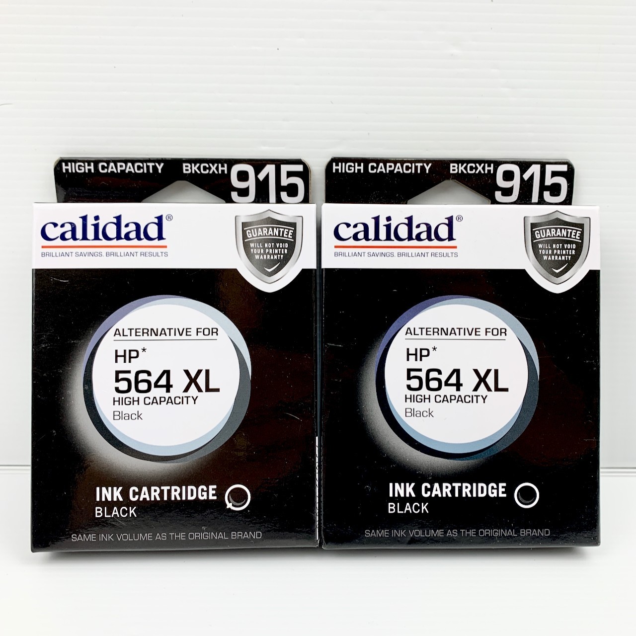 Calidad 915 Ink Cartridge for HP 564 XL Black 2x Packs Brand New and Sealed