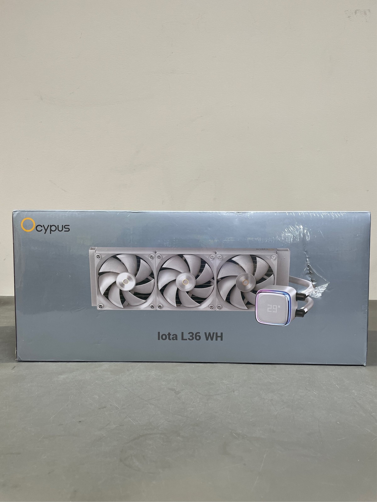 Iota L36 WH AIO CPU Liquid Cooler 360mm with Temp Digital Display,ARGB Aluminum