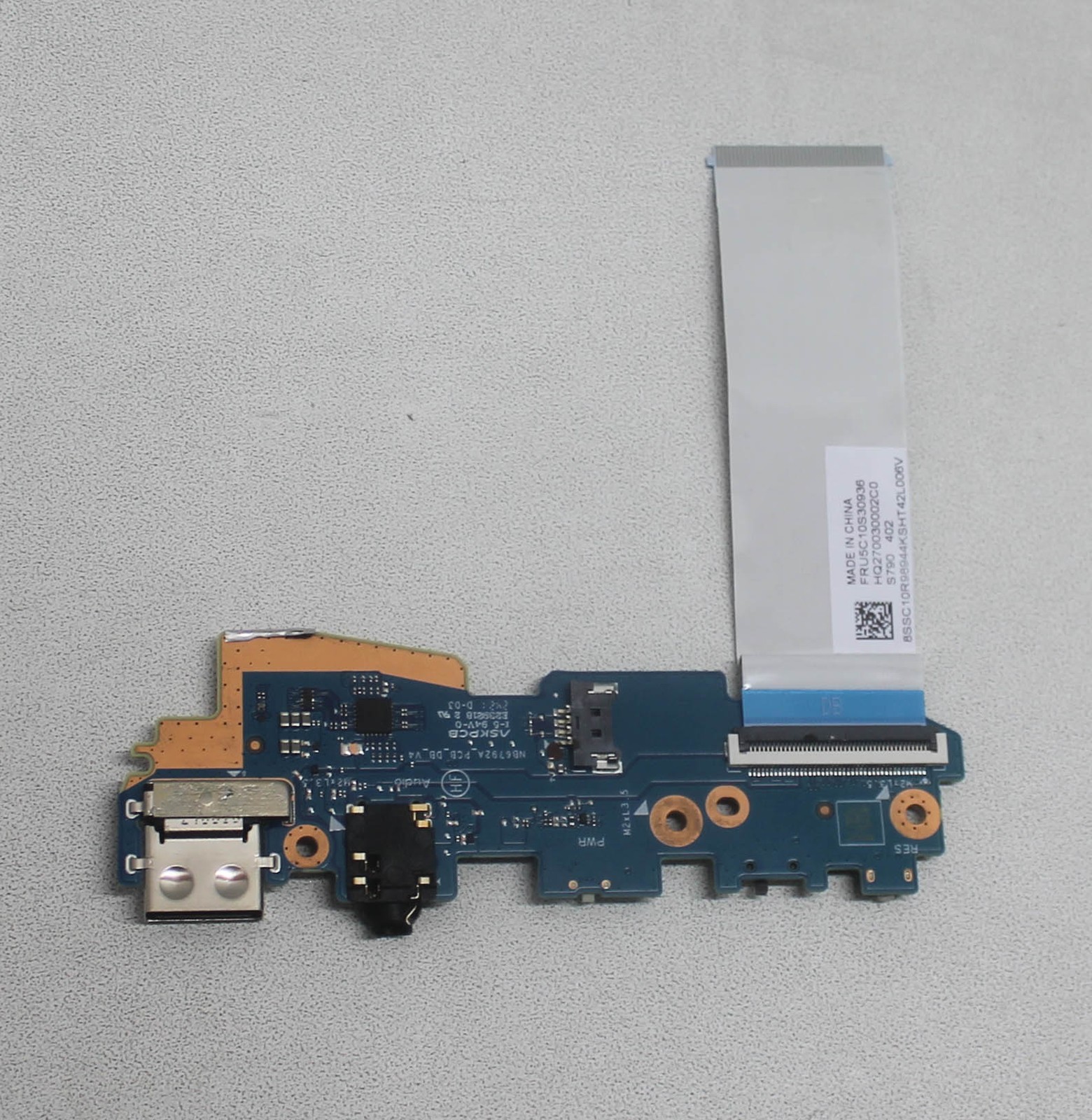 5C50S25629 Lenovo Usb Board H 83Cv W/Cable Slim 7 14Imh9 "GRADE A"
