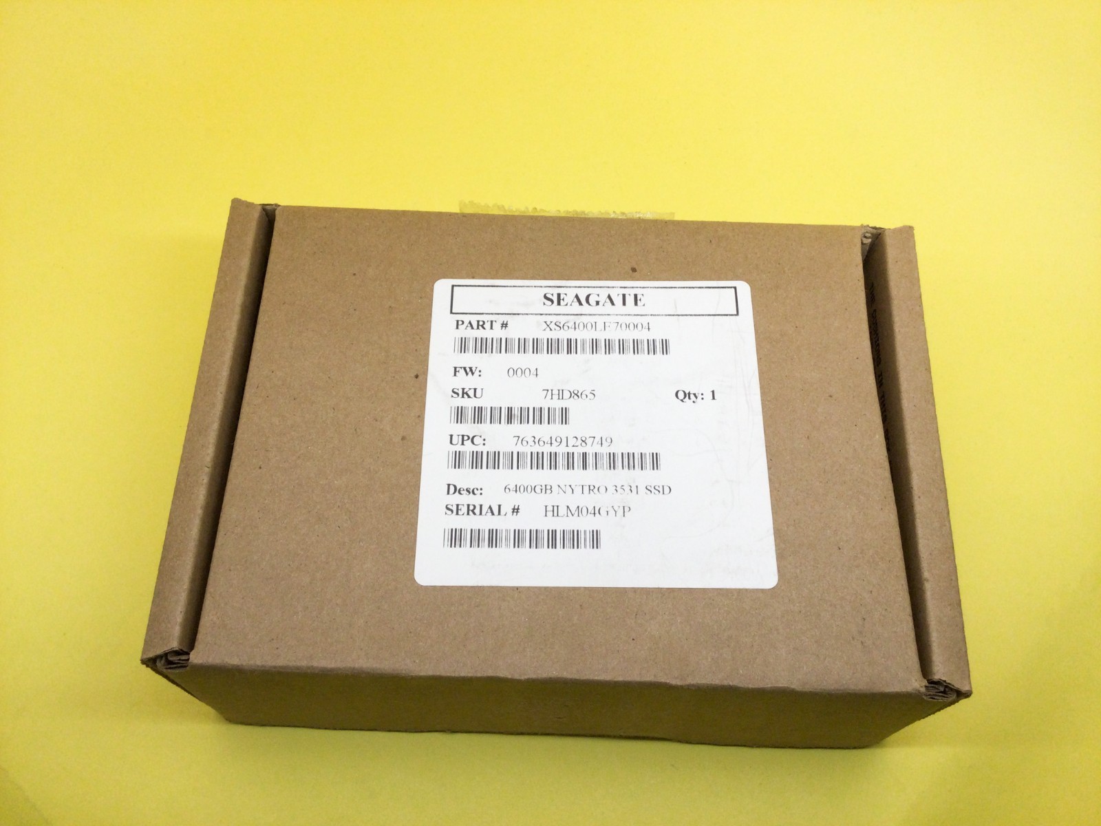 XS6400LE70004 Seagate Nytro 3531 6.4TB Enterprise SSD 2200MB/s 2.5" SAS eTLC NEW