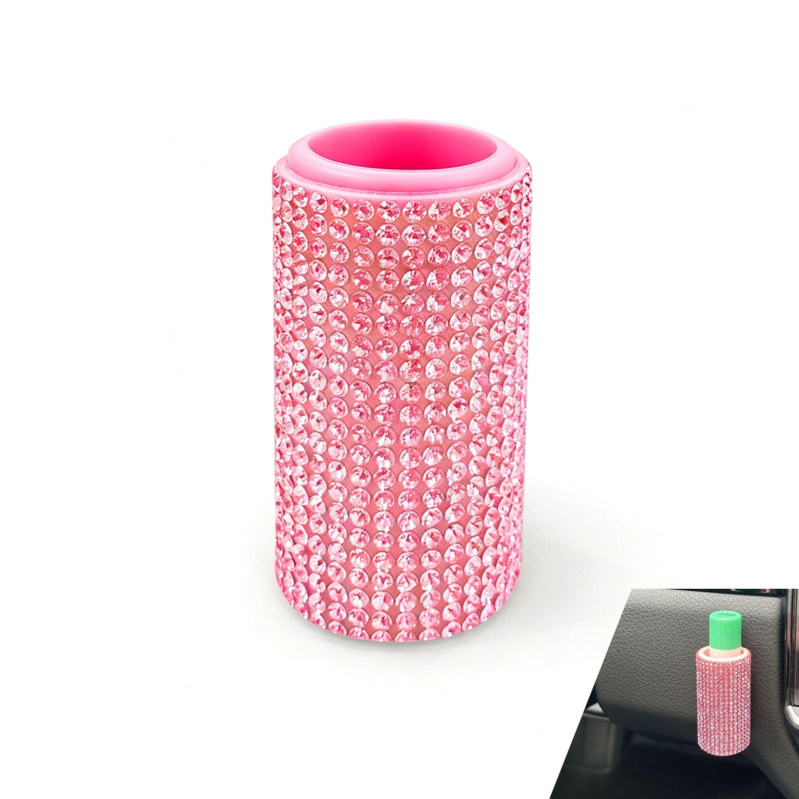 CouTunp Bling Chapstick Holder for Car, Diamond Lip Balm Holder, Upright Auto...