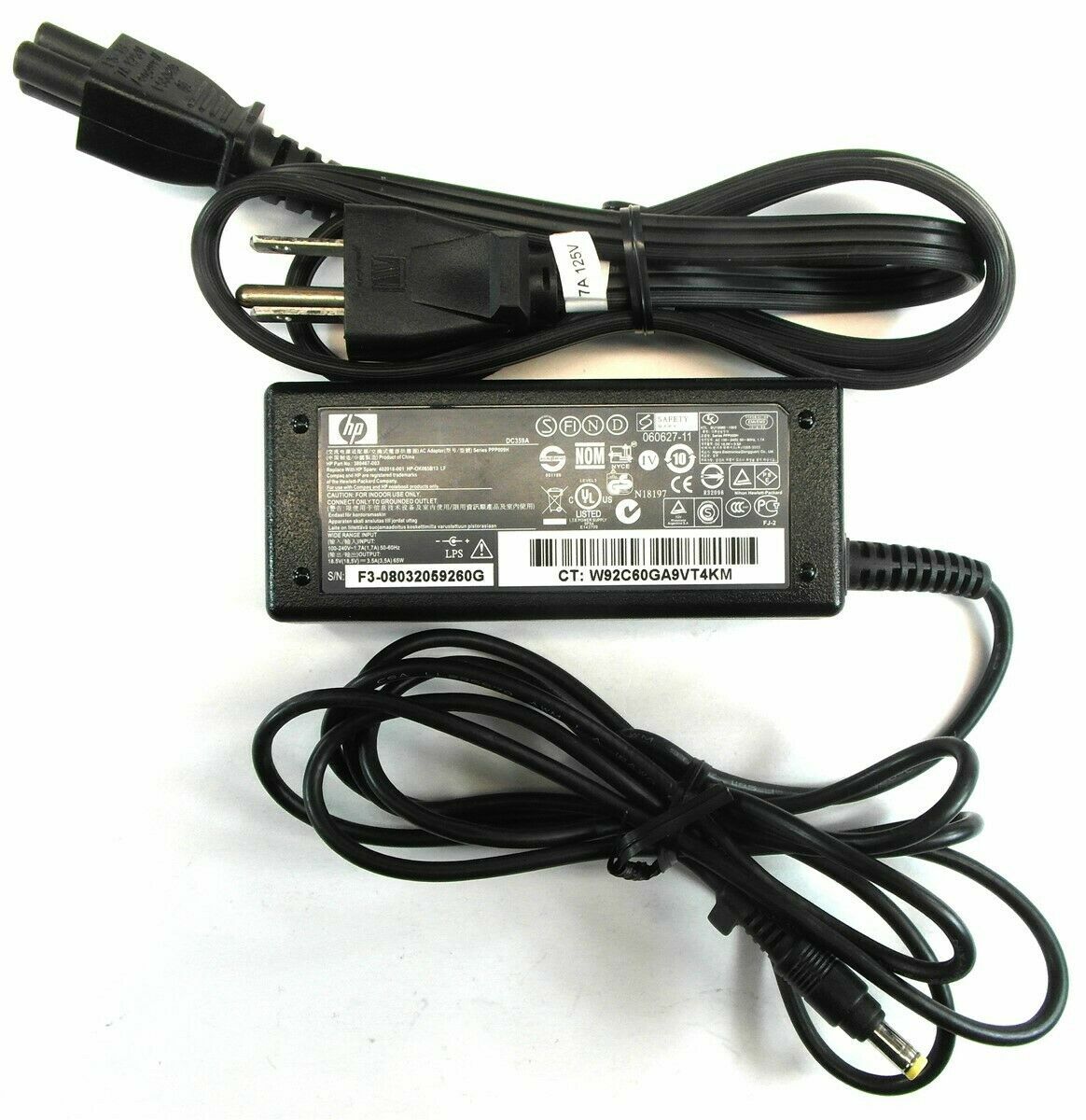 Genuine HP Laptop Charger AC Adapter Power Supply 65W 380467-003 402018-001