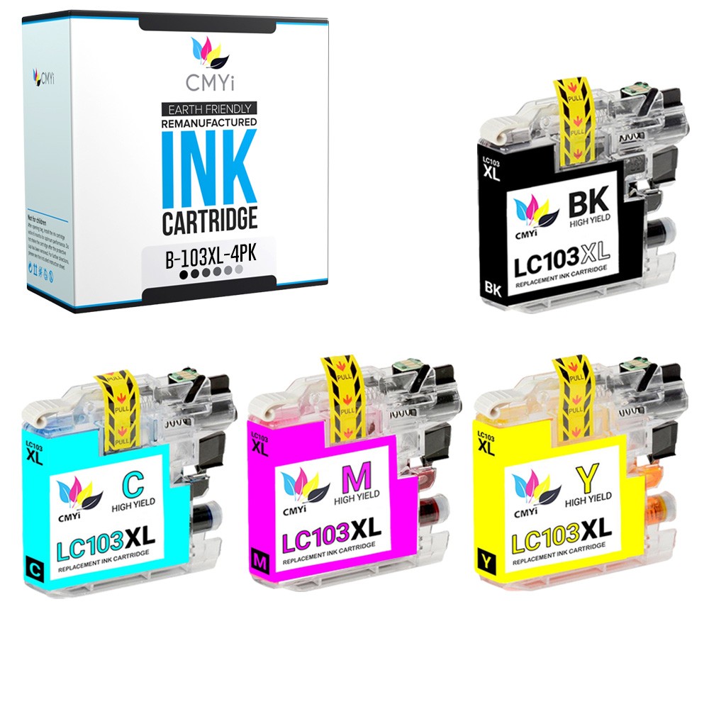 4PK Compatible LC103 Ink Cartridge fits Brother MFC J245 J285DW J4510DW J4410DW