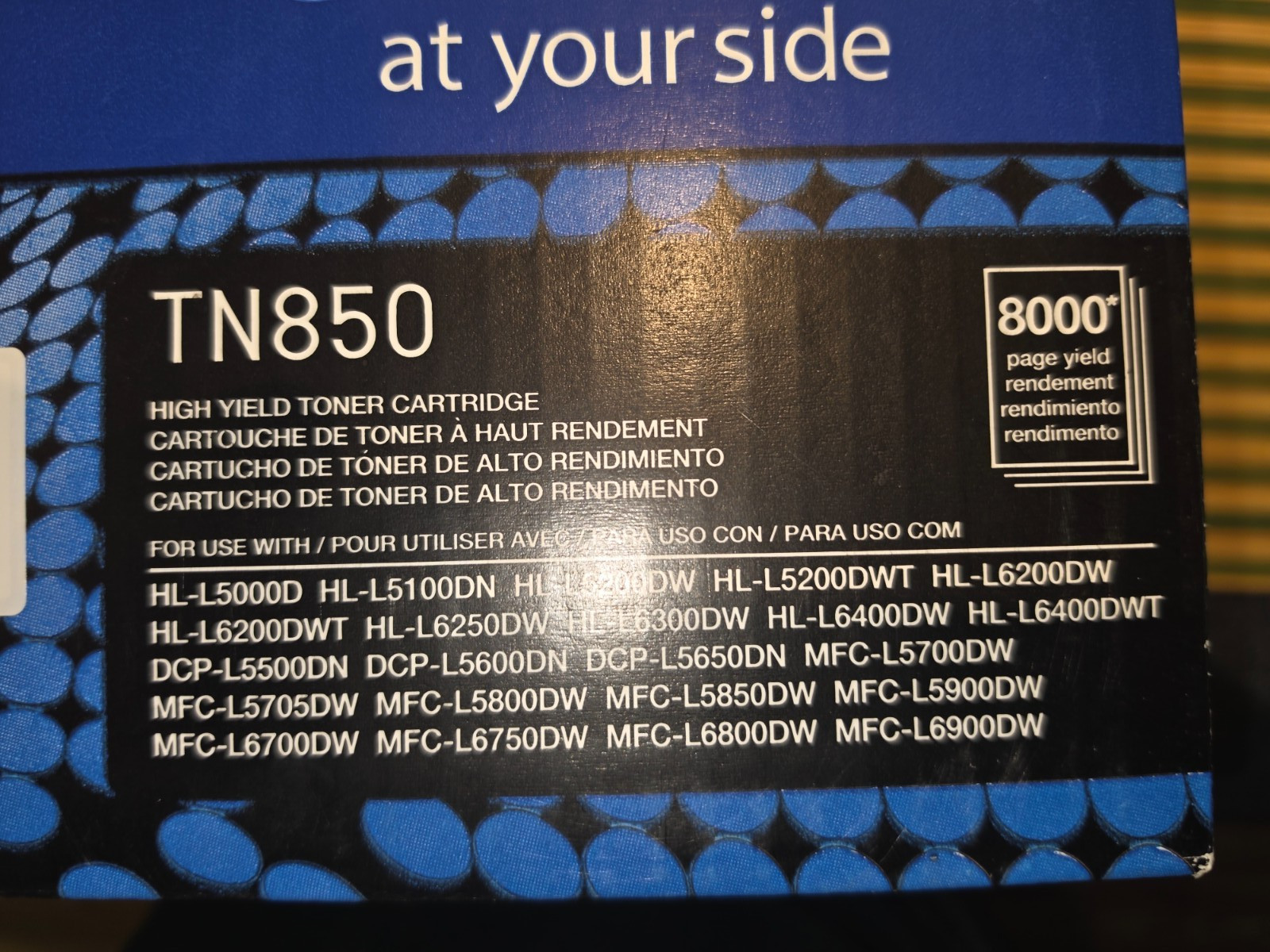 Genuine Brother TN-850 High Yield Toner Cartridge Brand New Factory Sealed