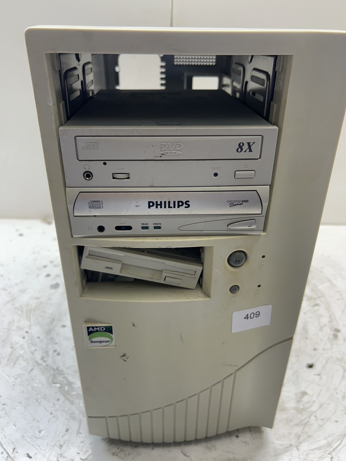 Vintage Beige ATX Desktop Computer Sleeper Case
