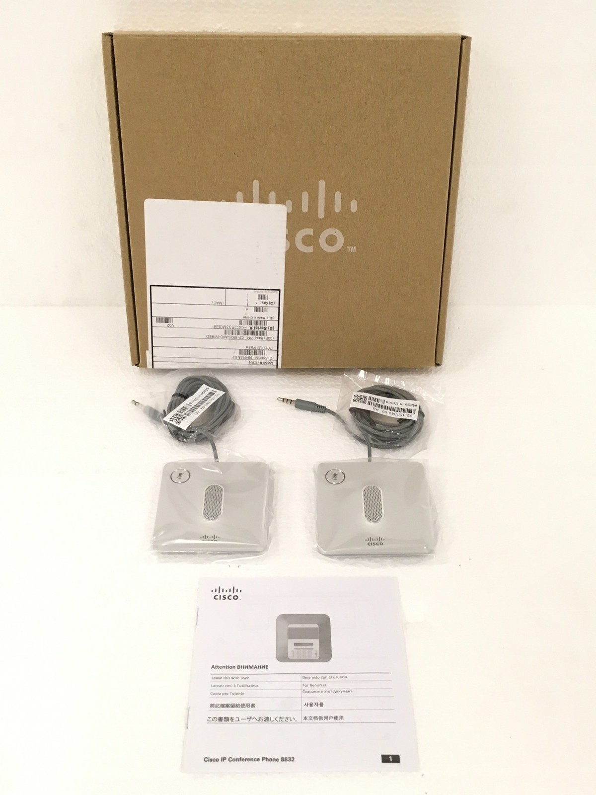 NEW Cisco 8832 Wired Microphone Kit CP-8832-MIC-WIRED 68-6438-02  QTY
