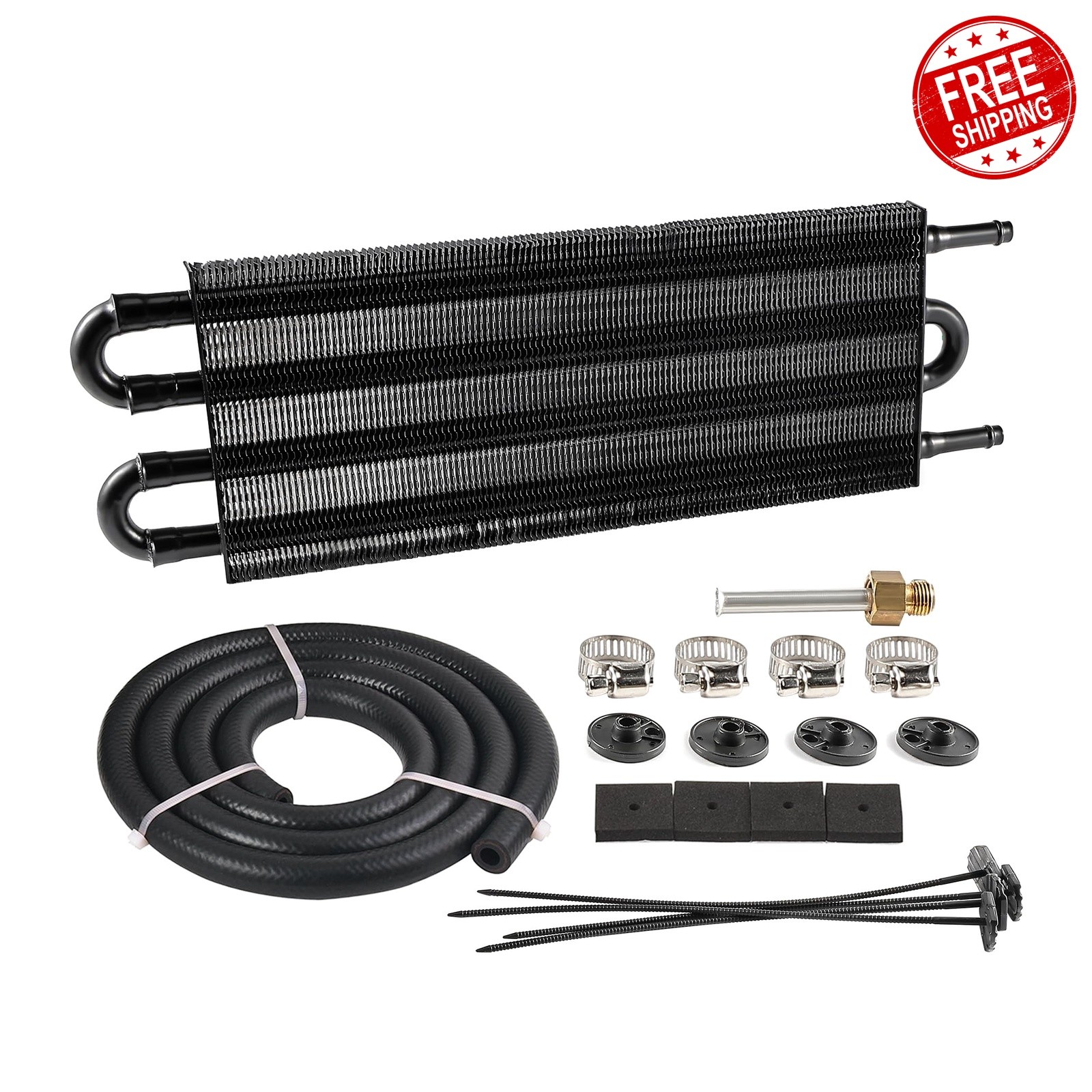 EVIL ENERGY 5/16" transmission oil cooler kit 4 Pass black