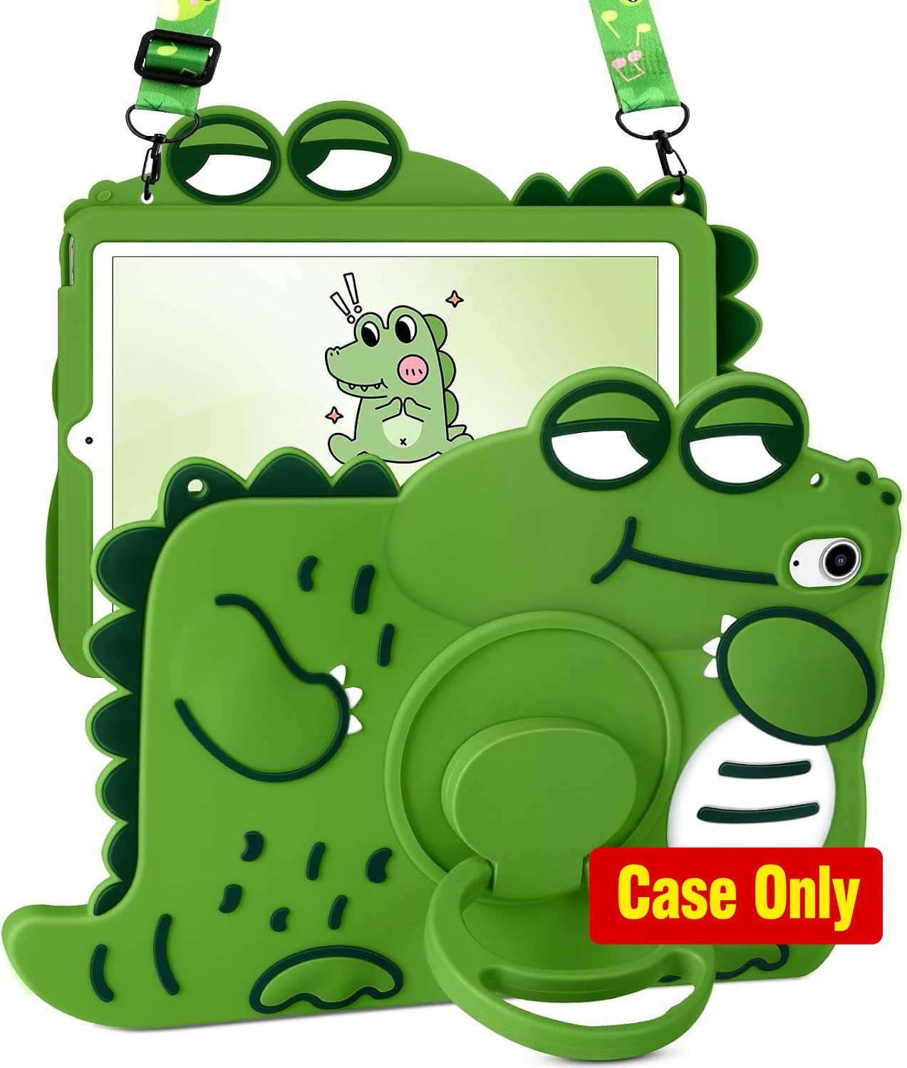 Tablet Case for iPad mini 6 2021, Cute Kawaii Cover with Rotating Stand