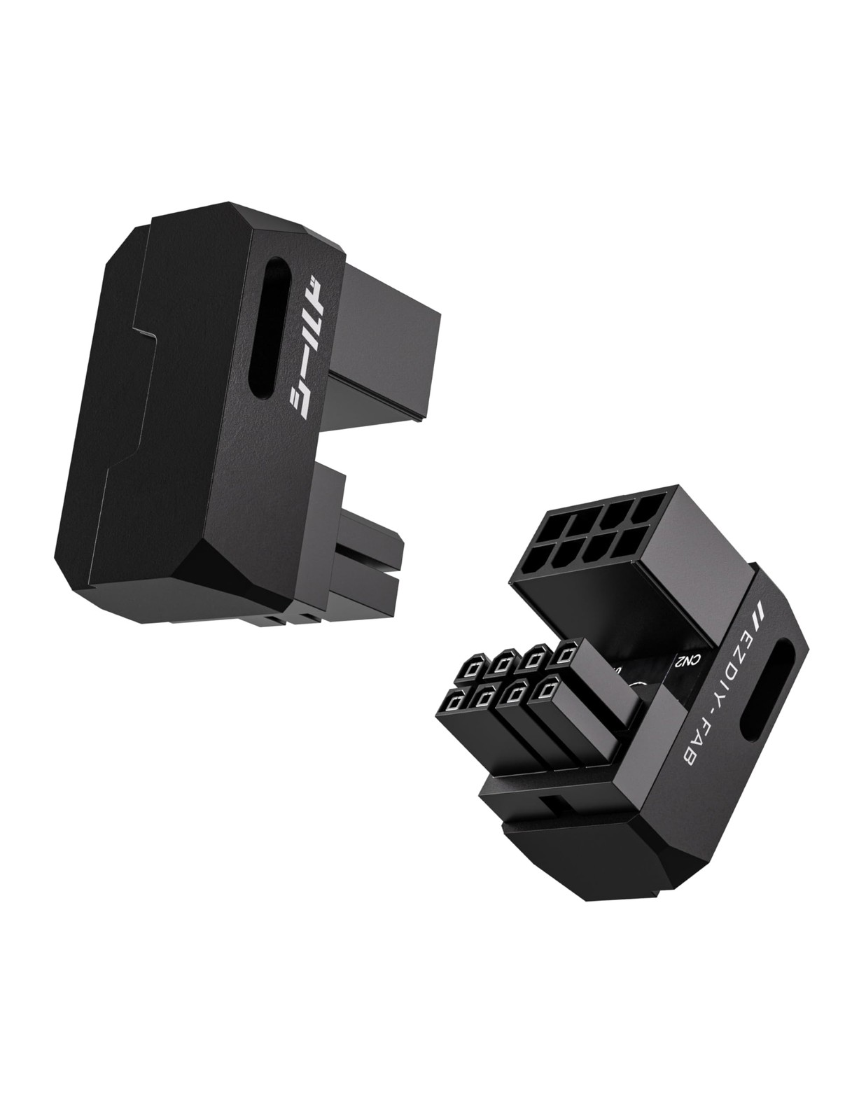 Shield Series 8-Pin PCIe GPU Power Adapter,180-Degree U-Turn Angled Connector...