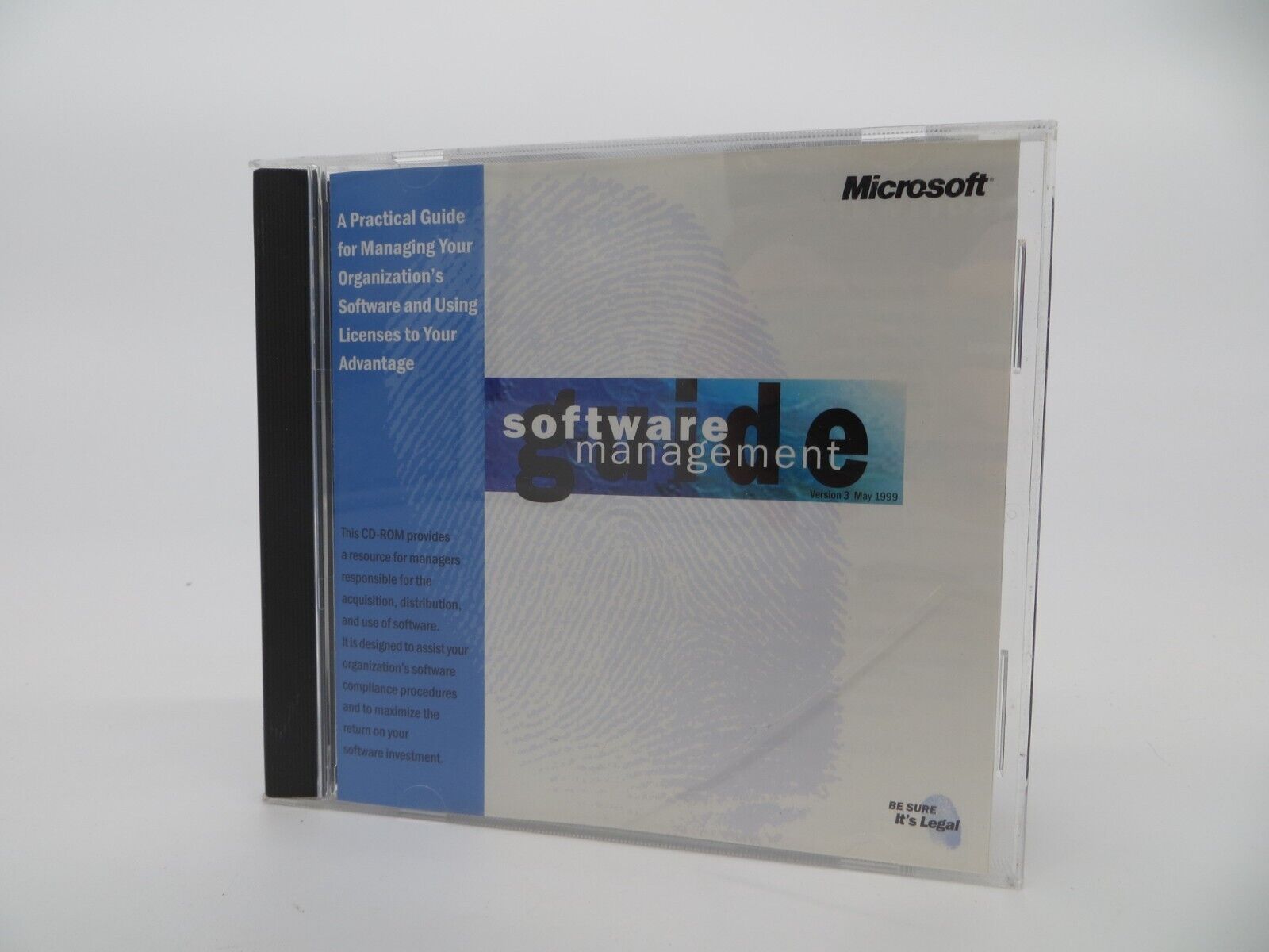 Microsoft Software Management Guide Version 3 May 1999 vintage computer program