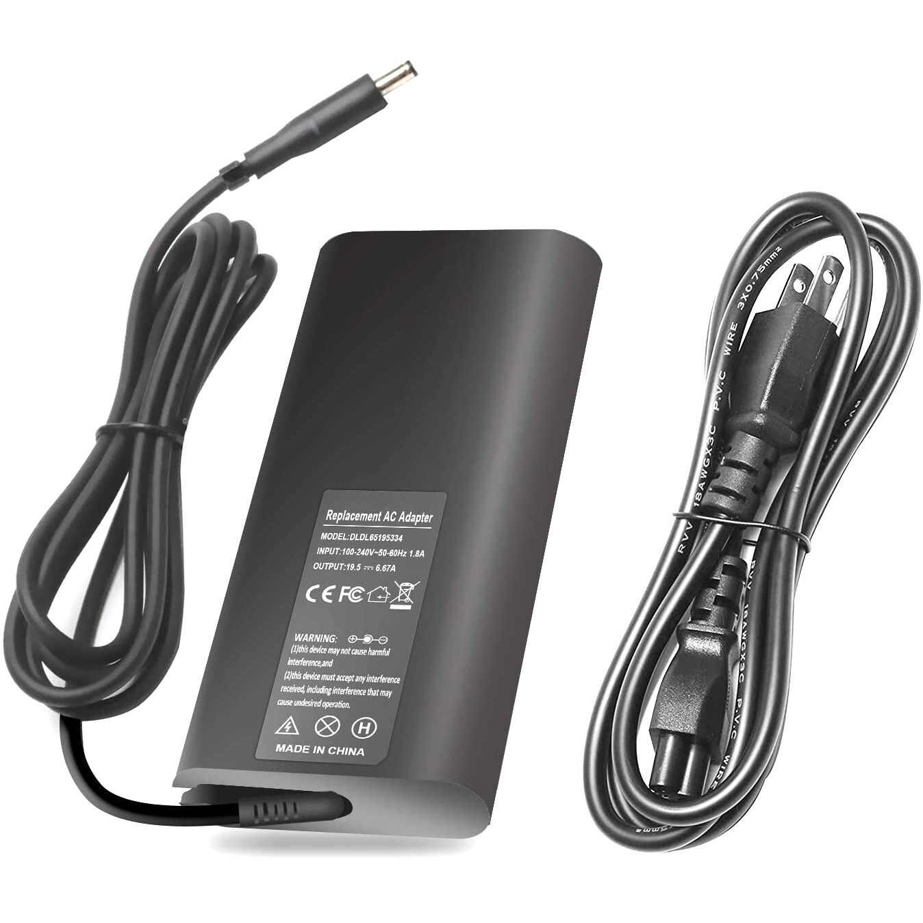 130w 19.5V 6.67A Laptop Power Supply Charger AC Adapter+Cord tip 4.5*3.0 NEW