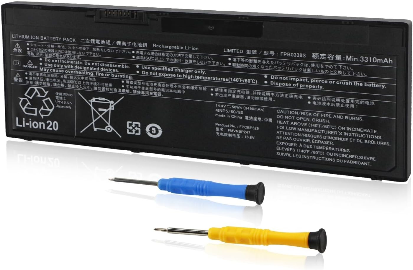 FPB0338S Battery for Fujitsu LifeBook U7 E5 T9 Series T937 T938 T939 E548 E549