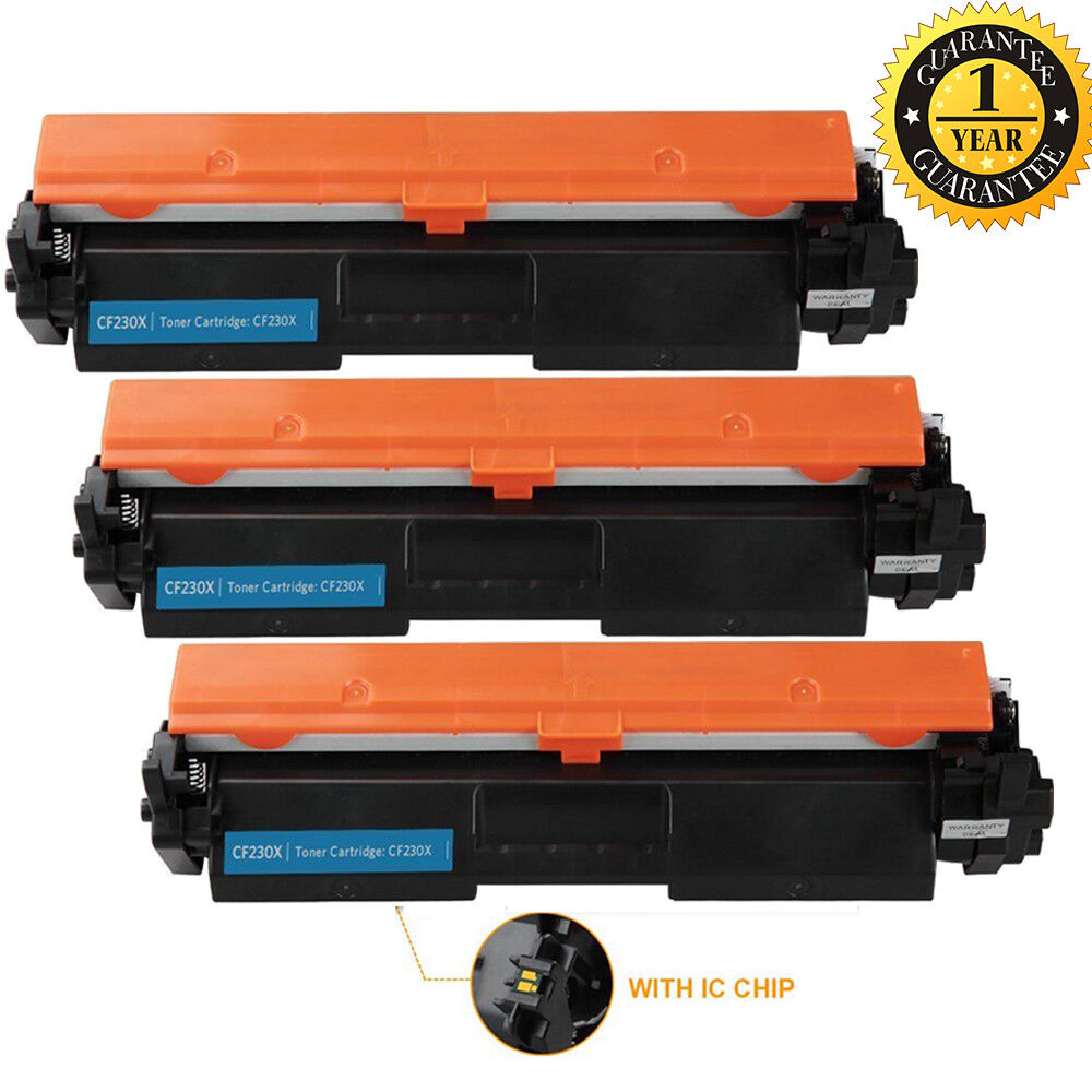 3PK CF230X Toner Cartridge CF230A for HP 30X LaserJet pro M203dw M203dn M227fdn