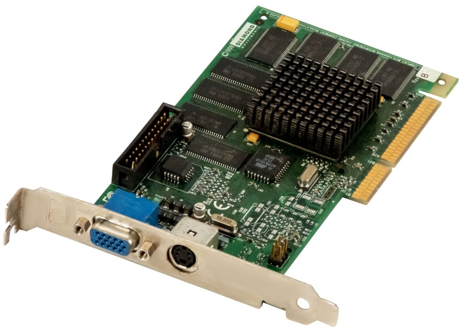 DIAMOND NVIDIA RIVA TNT 16MB VIPER V550 SDR ATXTV 23230073-103 22230070-006 AGP