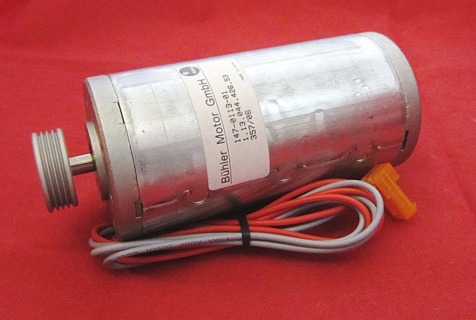 Buhler 12v - 24v DC Motor with Pulley Xerox Phaser Printer 850 860 8200 Y-Axis, 