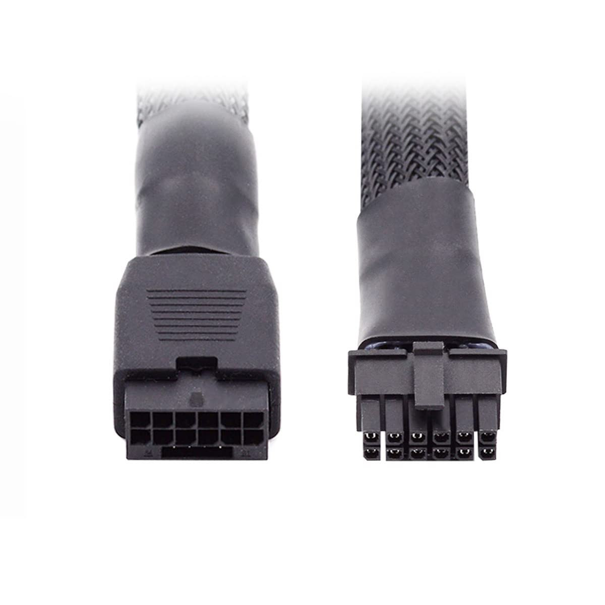 12VHPWR ATX3.0 PCI-E 5.0 Power Modular Cable Male to Female Extension 17Cm
