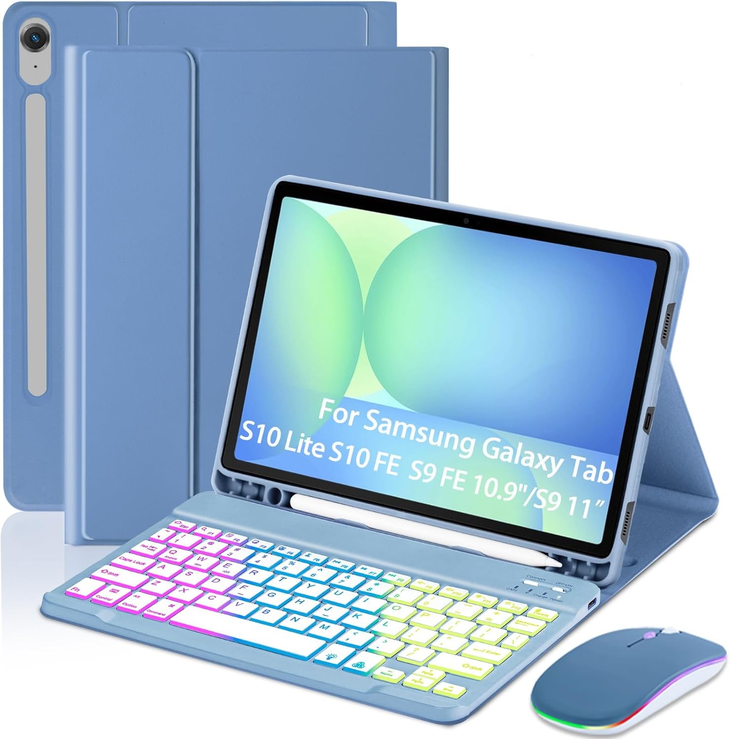 Case for Samsung Galaxy Tab S10 Lite 10.9 Inch, Detachable USB-C Keyboard, Penci