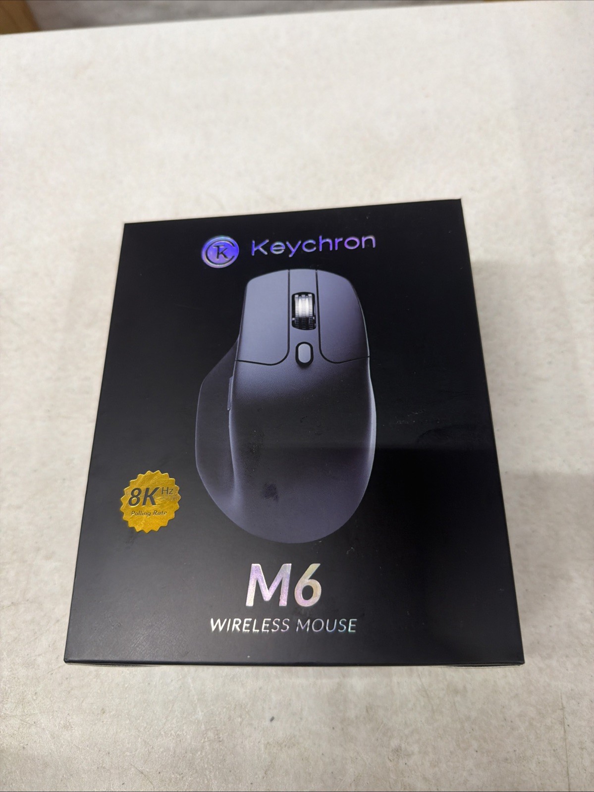 Keychron M6 Ultra 8K Polling Wireless Mouse in Black M6S-A23 - New