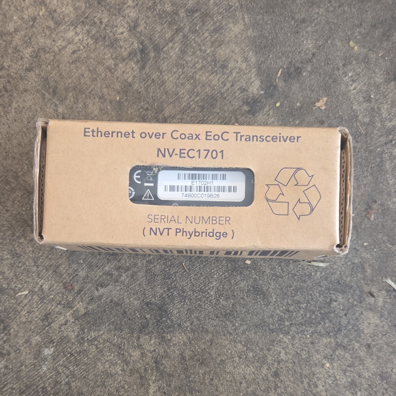 NVT Phybridge NV-EC1701 Ethernet over Coax EoC Transceiver