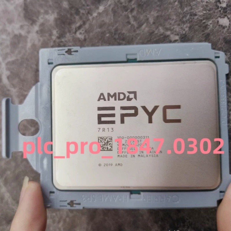 1PCS Used AMD EPYC 7R13 Unlocked 48C 2.65GHz 256M 280W OEM Of 7763 CPU
