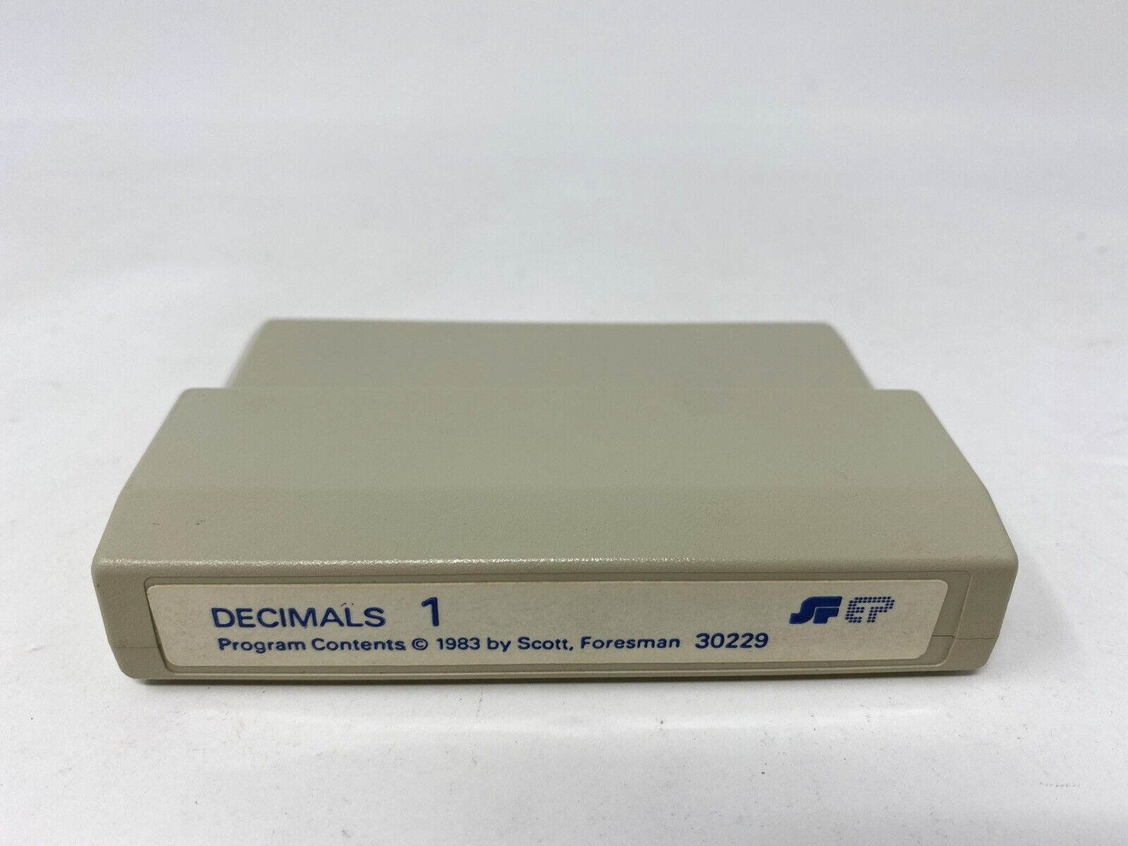Decimals 1 Scott Foresman 30229 Cartridge 1983 for TI99/4a rare