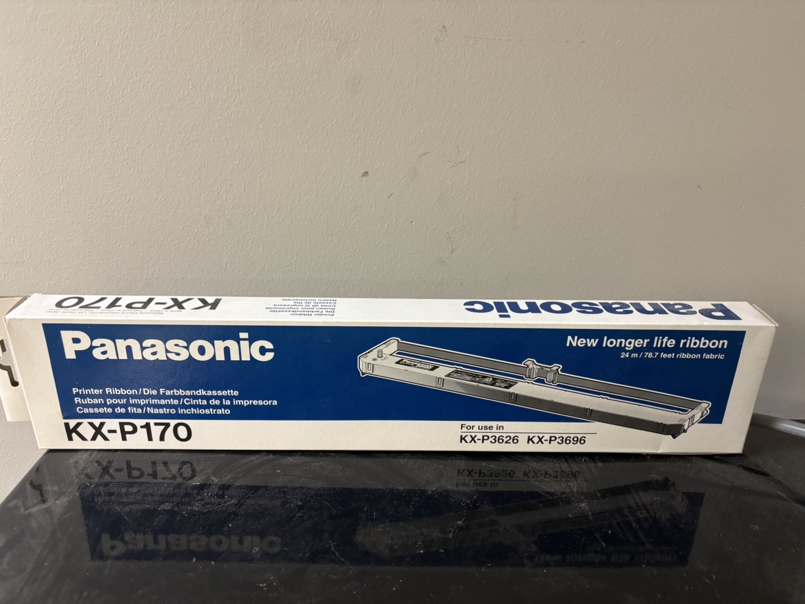 Panasonic KX-P170 Ink Fabric Ribbon Cassette KX-P3626 KX-P3696 KX-P1964 NOS