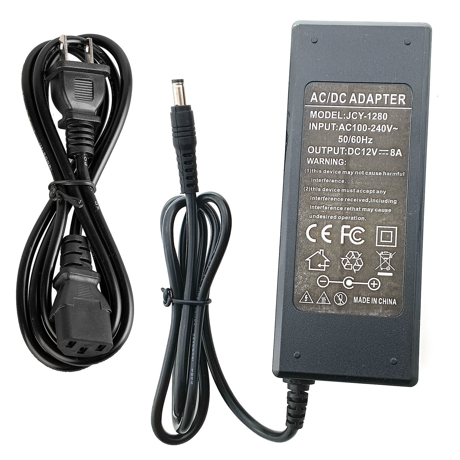 DC 12V 8A Power Supply Adapter USA AC Cord for LM270QQ1 LM270QQ2 5K LCD Board