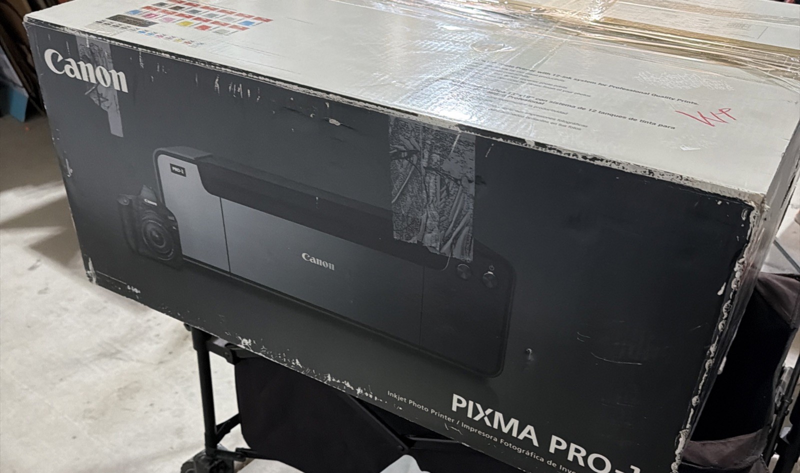 Canon PIXMA PRO-1 Inkjet Photo Printer Never Used 13x19 Professional 12 Inks