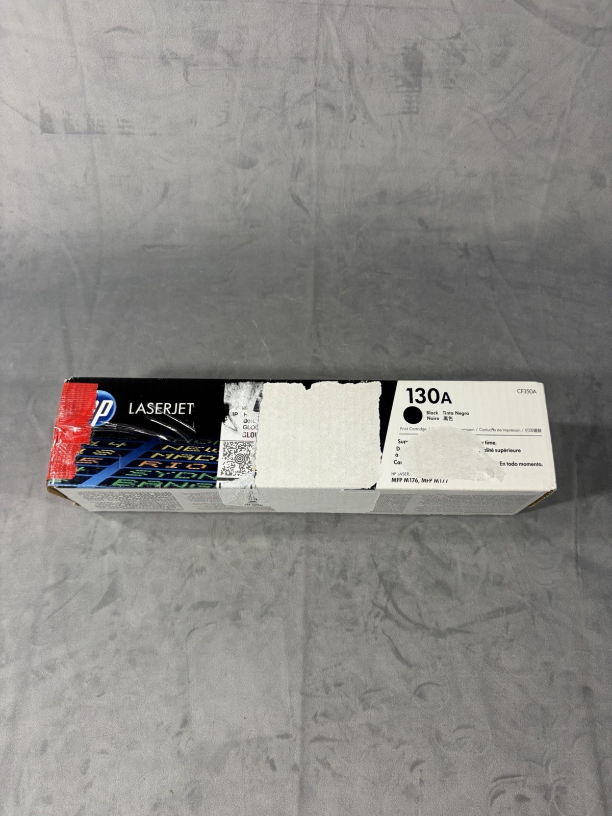 GENUINE HP 130A CF350A Black Toner Cartridge LaserJet Pro MFP M176 new open box