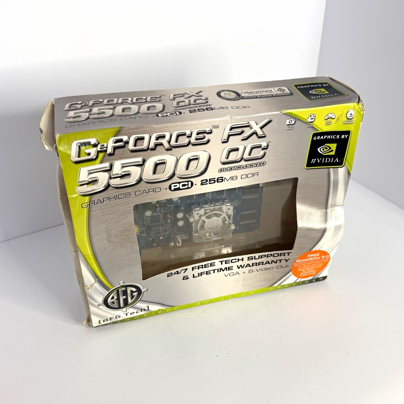 BFG Tech NVIDIA GeForce FX 5500 OC PCI 256MB DDR1 VGA S-Video DirectX 9