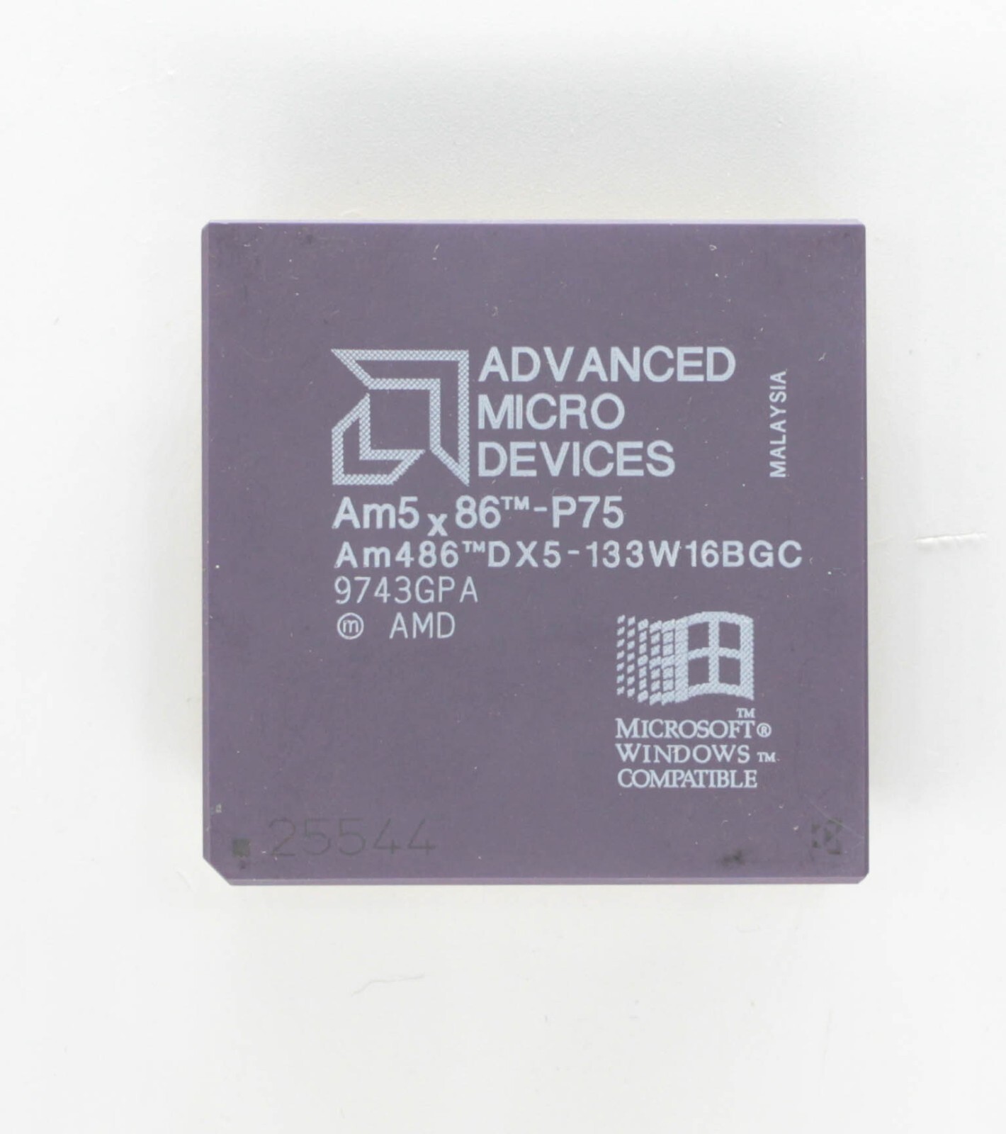 80486 CPU- AMD Am5x86-P75 - Am486 DX5-133W16BGC - Socket 3 - TESTED - NO TARIFF