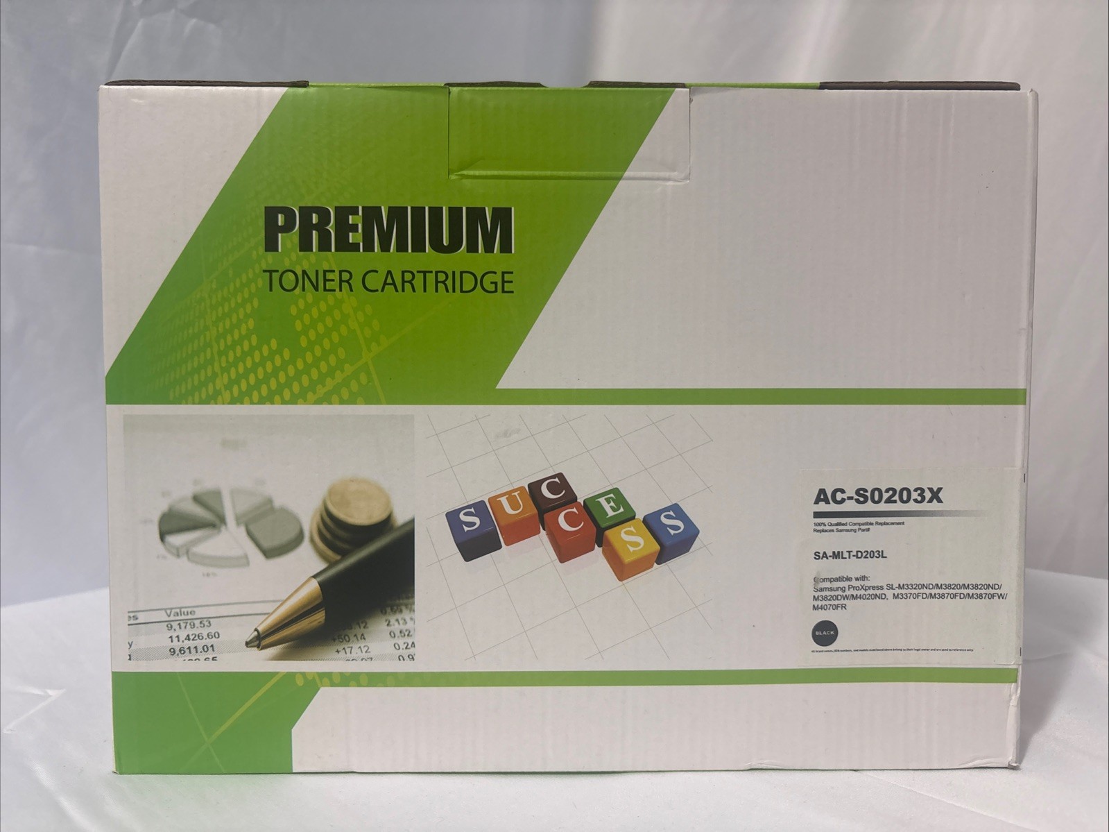 Samsung MLT-D203L Compatible Black Toner Cartridge AC-S0203X High Yield 5000 Pgs