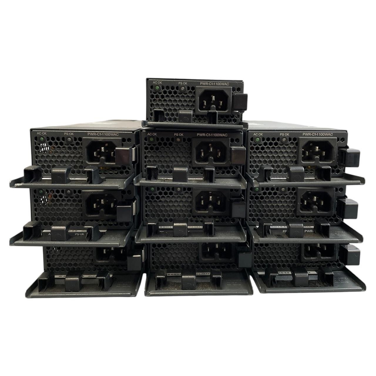 Lot of 10 | Cisco PWR-C1-1100WAC 1100WAC Power Supply Module - 3850/9300 Switch