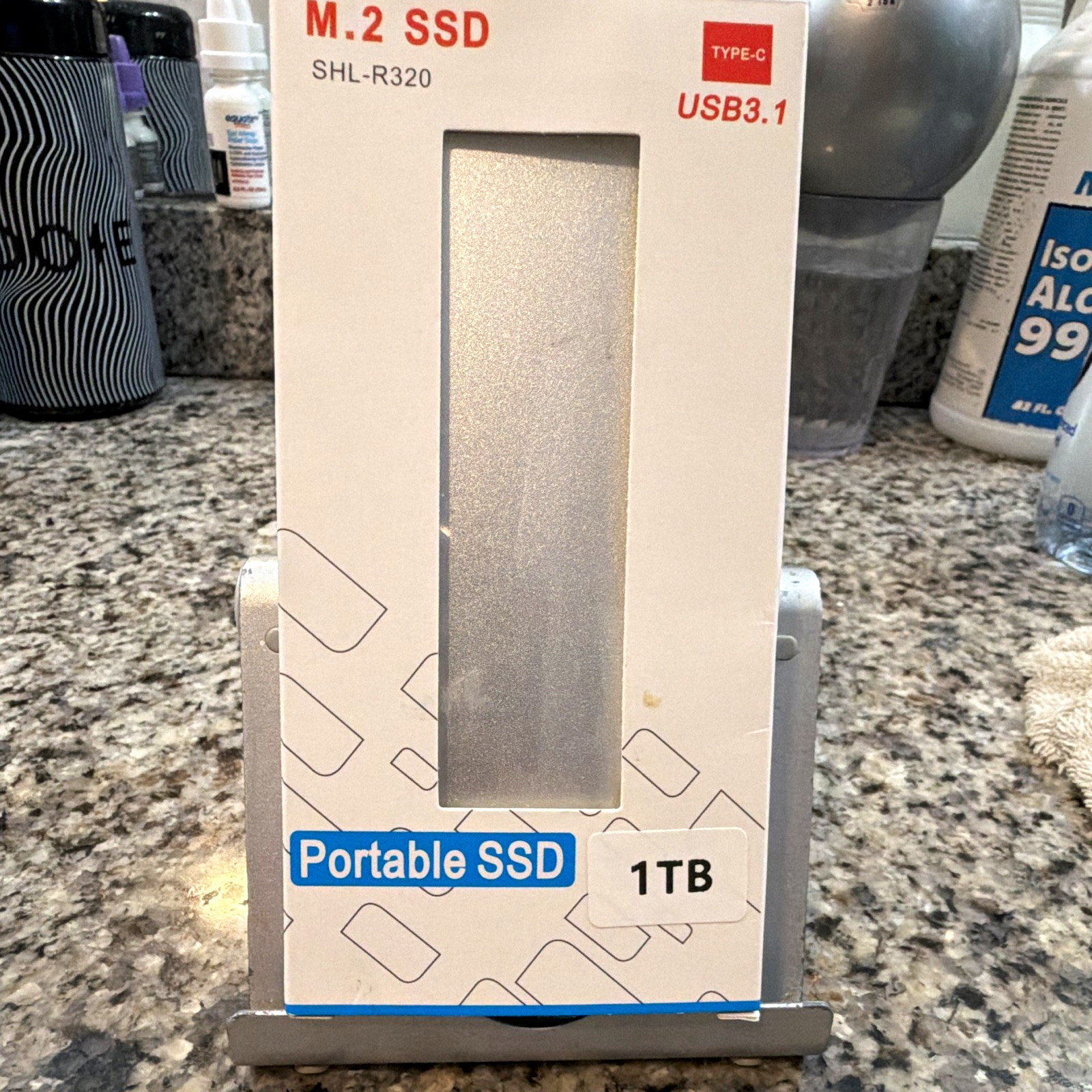 SHL-R320 Portable External SSD 1TB M.2 USB 3.1 Type-C Silver