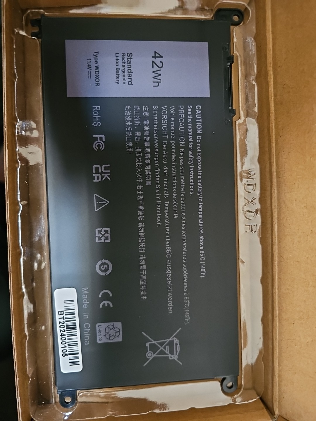 New WDX0R WDXOR Laptop Battery for Dell 13 15 VKMAPIP 5000 7000 Series 5567 7579