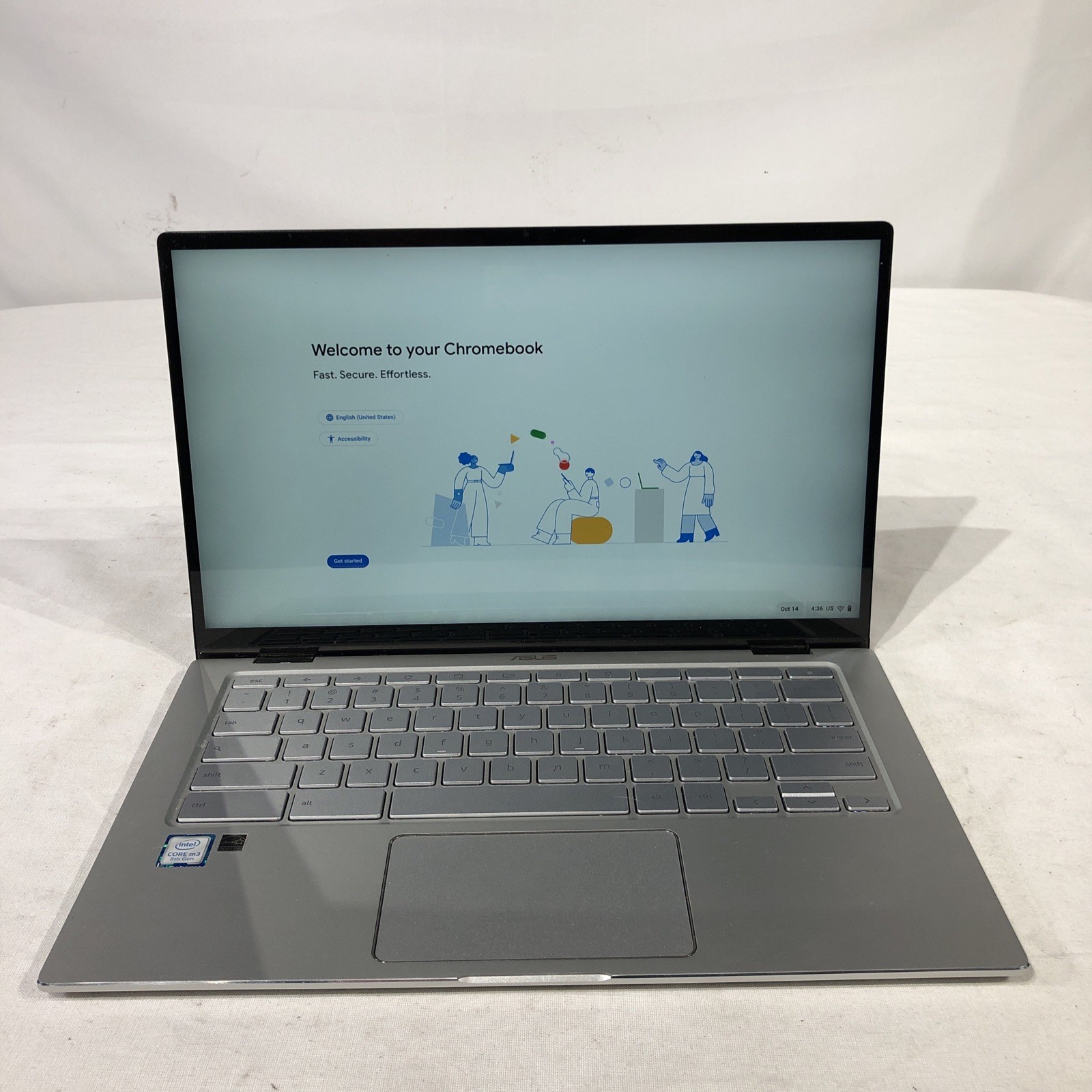 ASUS Chromebook C434T 14” m3-8100Y 3.40GHz 4GB RAM 64 GB eMMC/ChromeOS