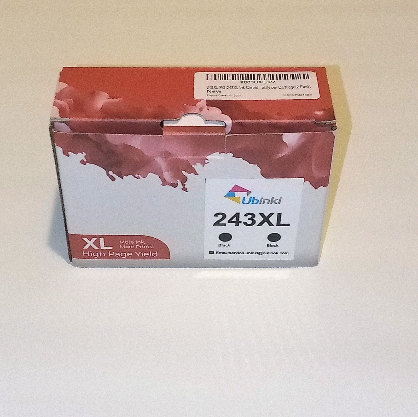  Black ink cartridge Canon PG-243 XL Ubinki new open package One Carrtridge only