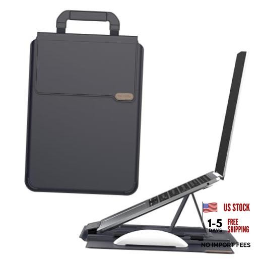 Versatile Pro Upgraded 13-16in Laptop Sleeve with Stand & Mouse Pad 16.2 Black