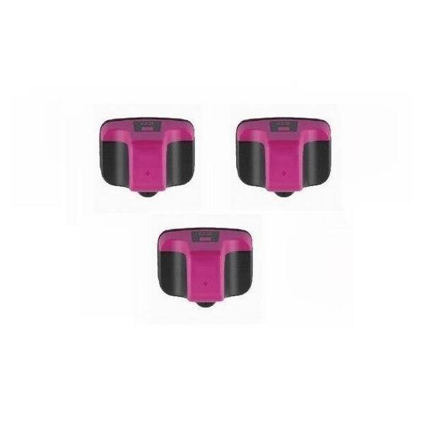 3 Magenta Compatible HP 02XL Ink Cartridges Photosmart C5180 C7180 C7280 8230