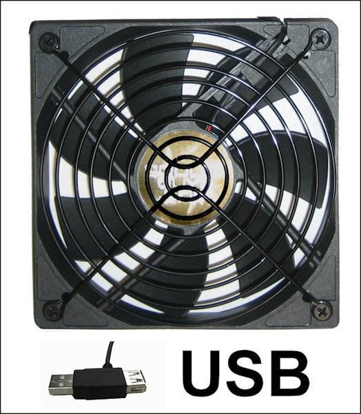  Coolerguys 120x120x25mm 1200RPM USB Fan with Grill  Coolerguys 120x120x25mm 120