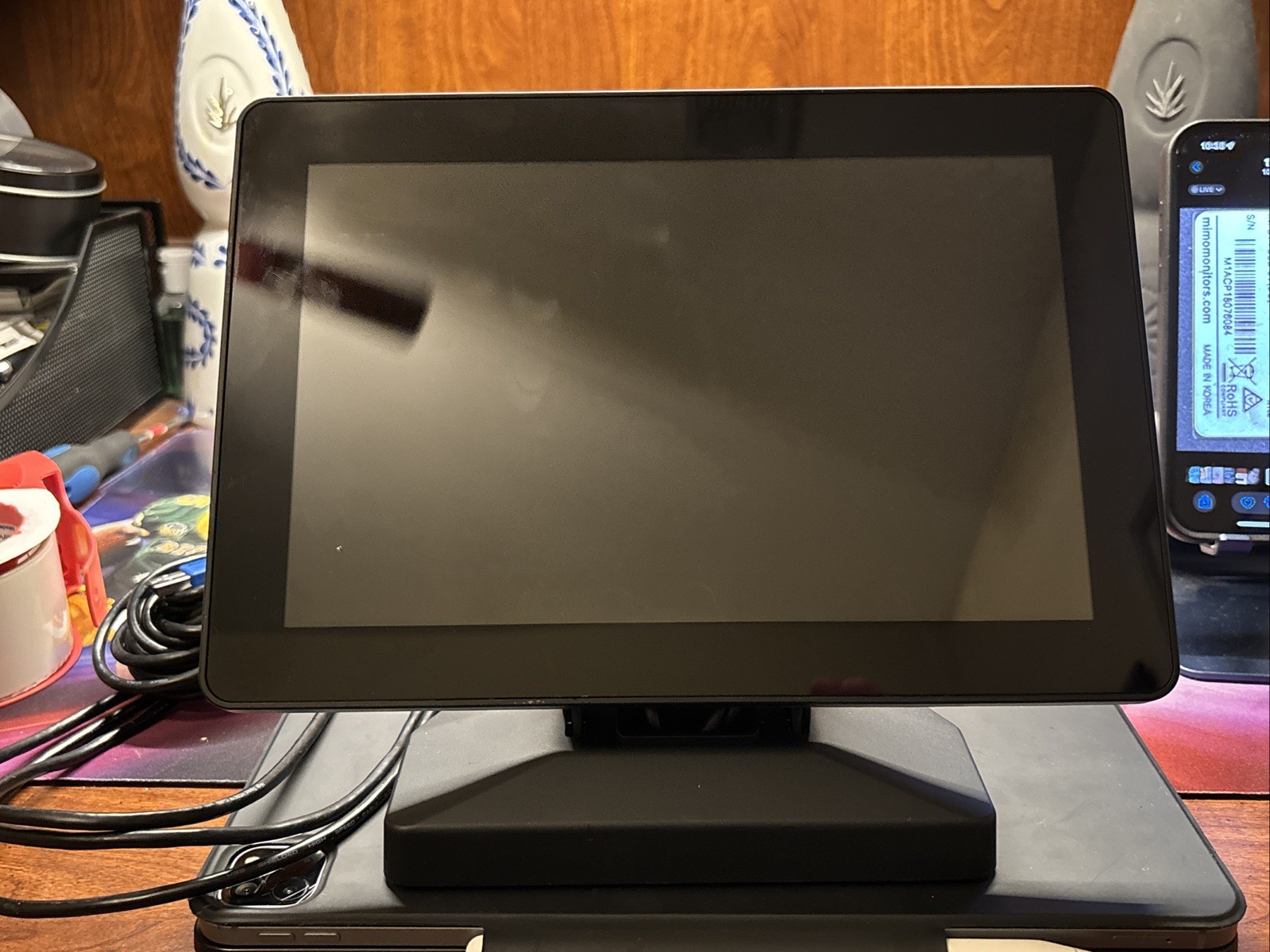 Mimo Vue Capture 10.1"  HD  1280 x 800 - IPS Touchscreen Monitor, Black -...