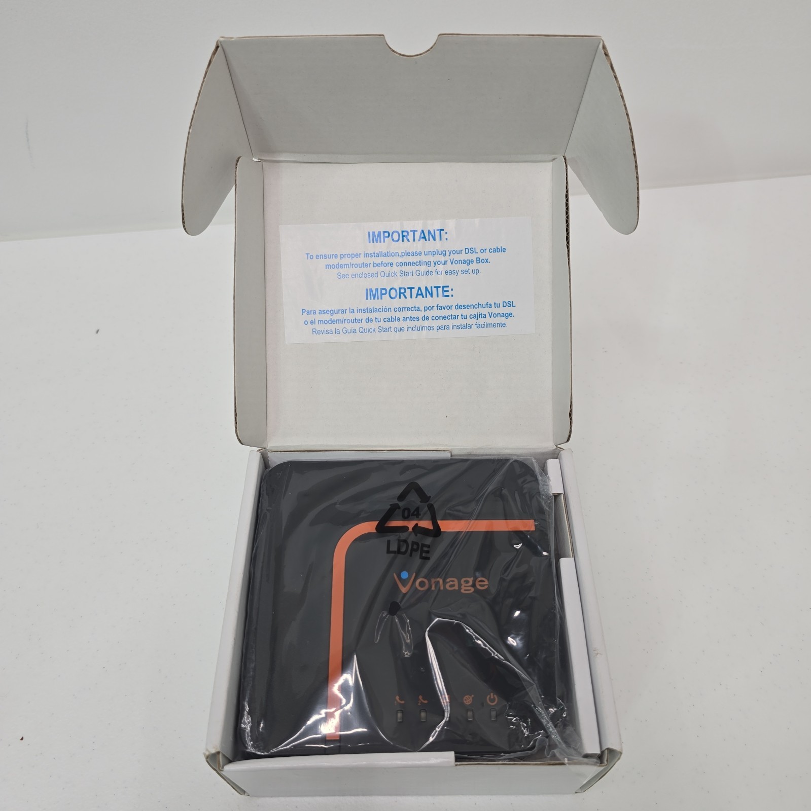 Vonage VDV23-VD Digital Phone Service Adapter with Power Supply