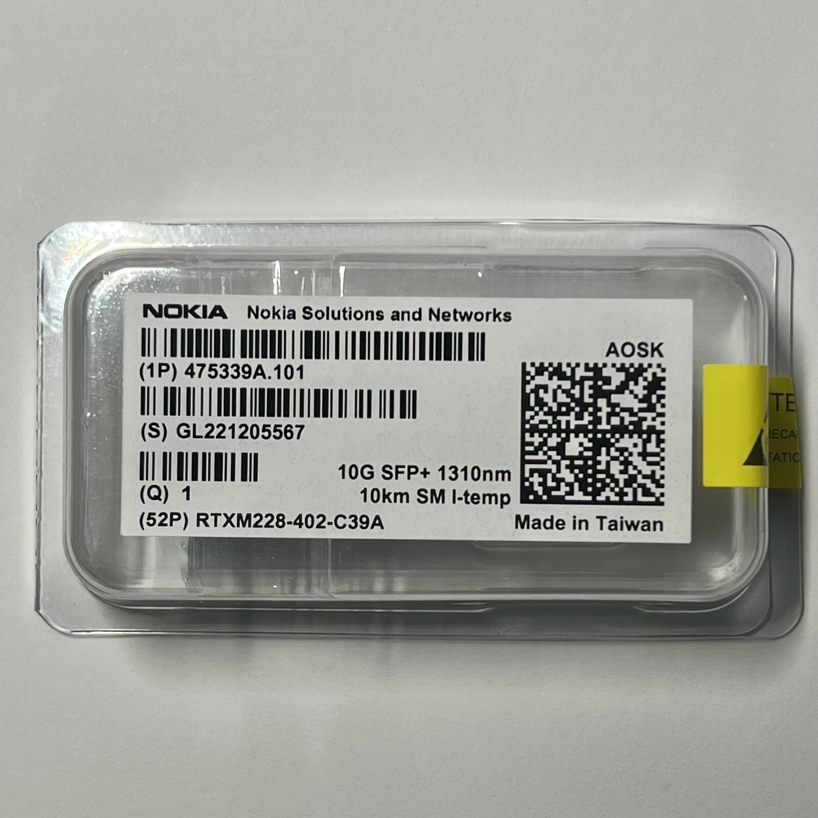 SFP - Nokia 475339A.101 10G + 1310 nm 10 km SM I-temp