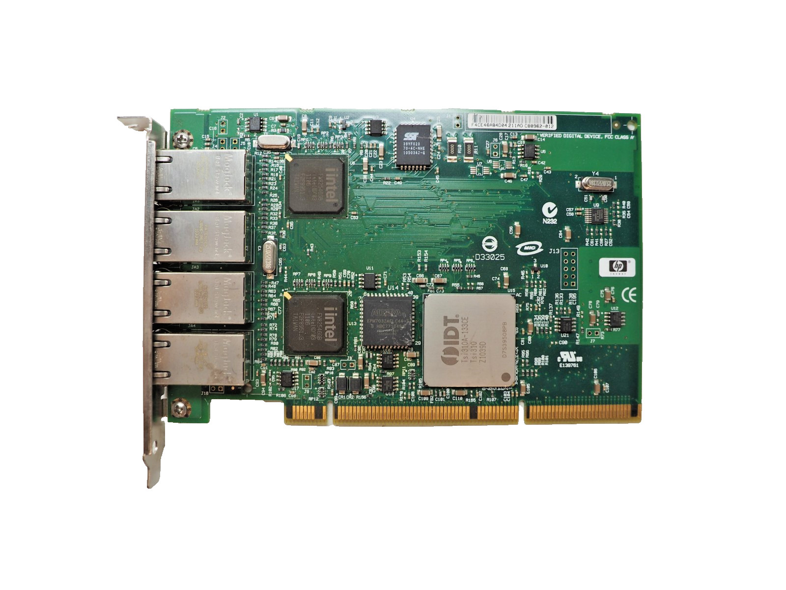 HP PBC88963-002 MPC89627-002 E-G021-04-4882 4-Port PCI-X Adapter Card