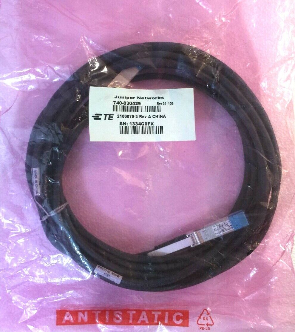 NEW Juniper EX-SFP-10GE-DAC-7M 7 Meter 10 Gb 10Gb SFP+ Direct Attach Fiber Cable