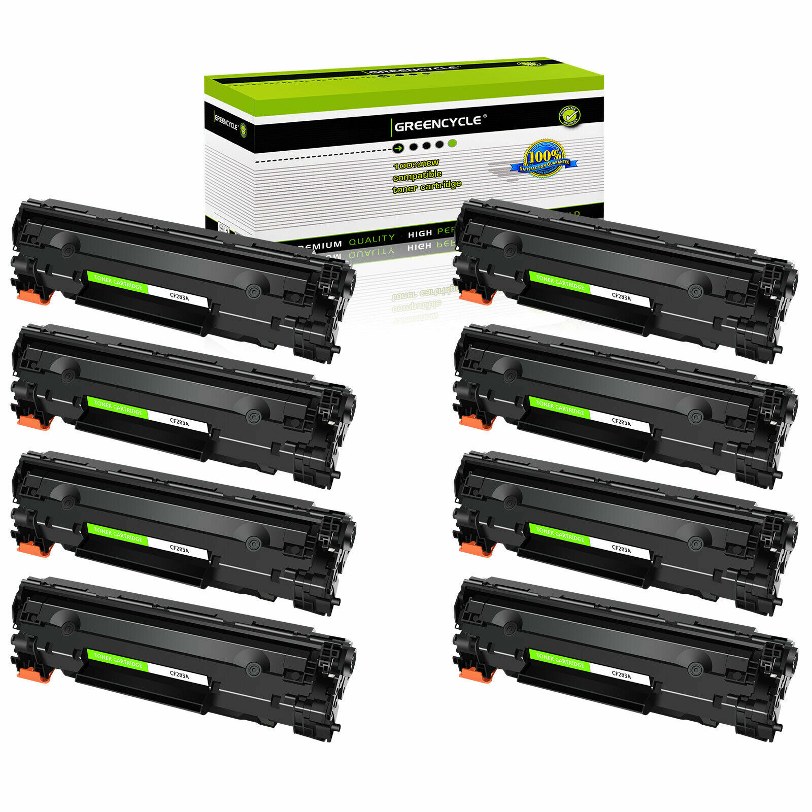 8PK CF283A 83A Blk Laser Toner cartridge For HP LaserJet Pro MFP M127fw M125nw