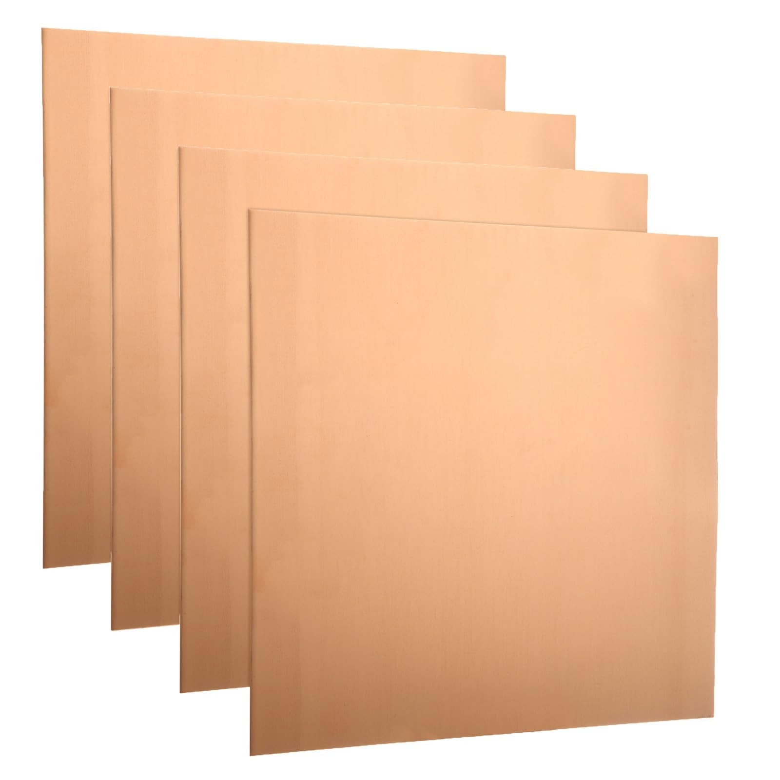4Pcs Pure Copper Sheet 6 x 6 Inch 18 Gauge/1mm Metal Copper Plate Film Attach...
