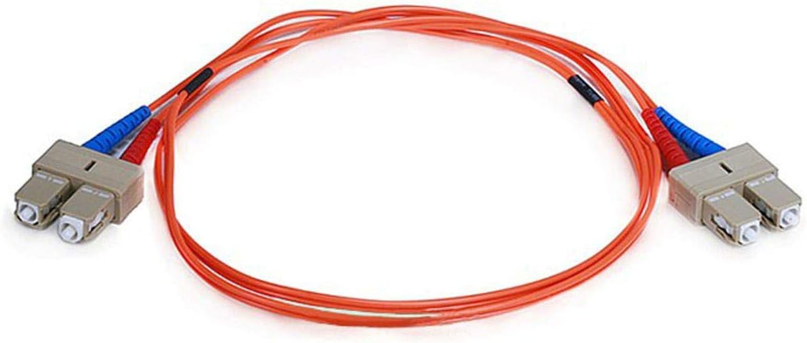 Fiber Optic Cable - 1 Meter - Orange | SC to SC, OM1, 62.5/125 Type, Multi Mode,