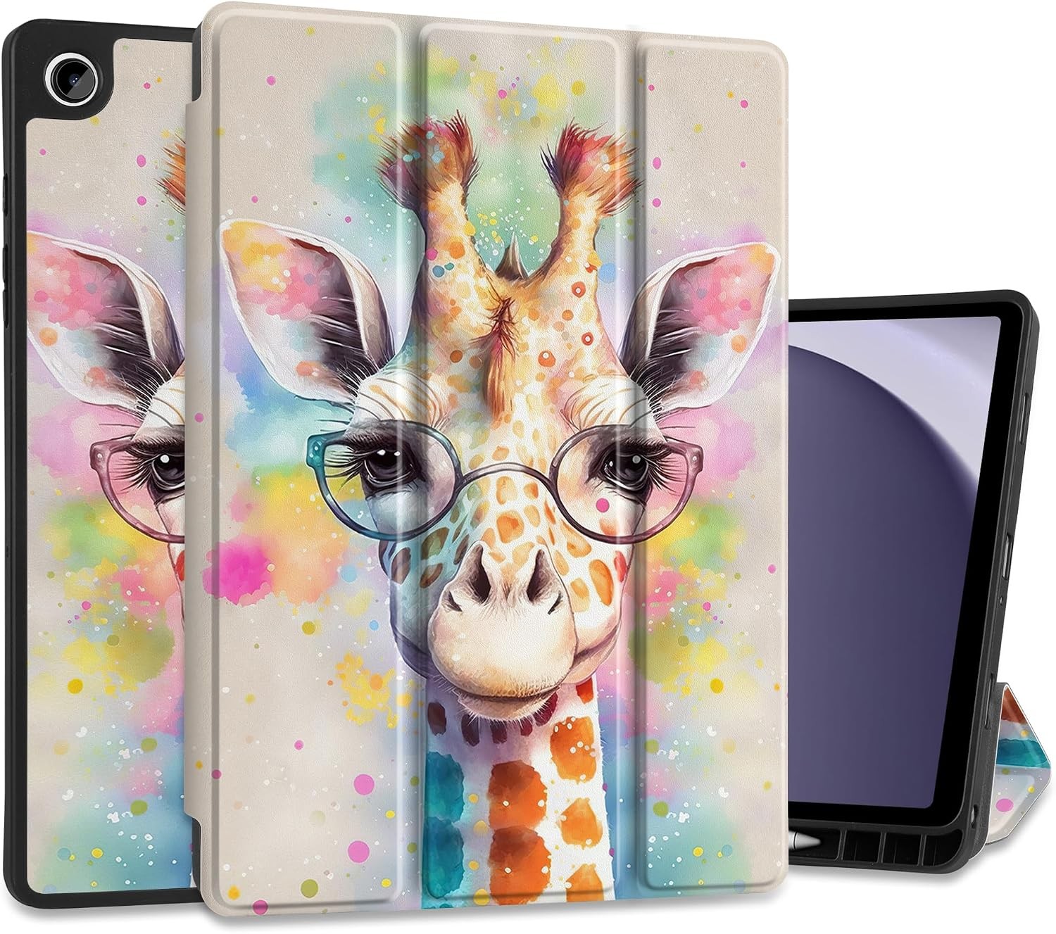 Trifold Stand Case for Samsung Galaxy Tab A11 Plus 2026, Soft TPU Back Shell